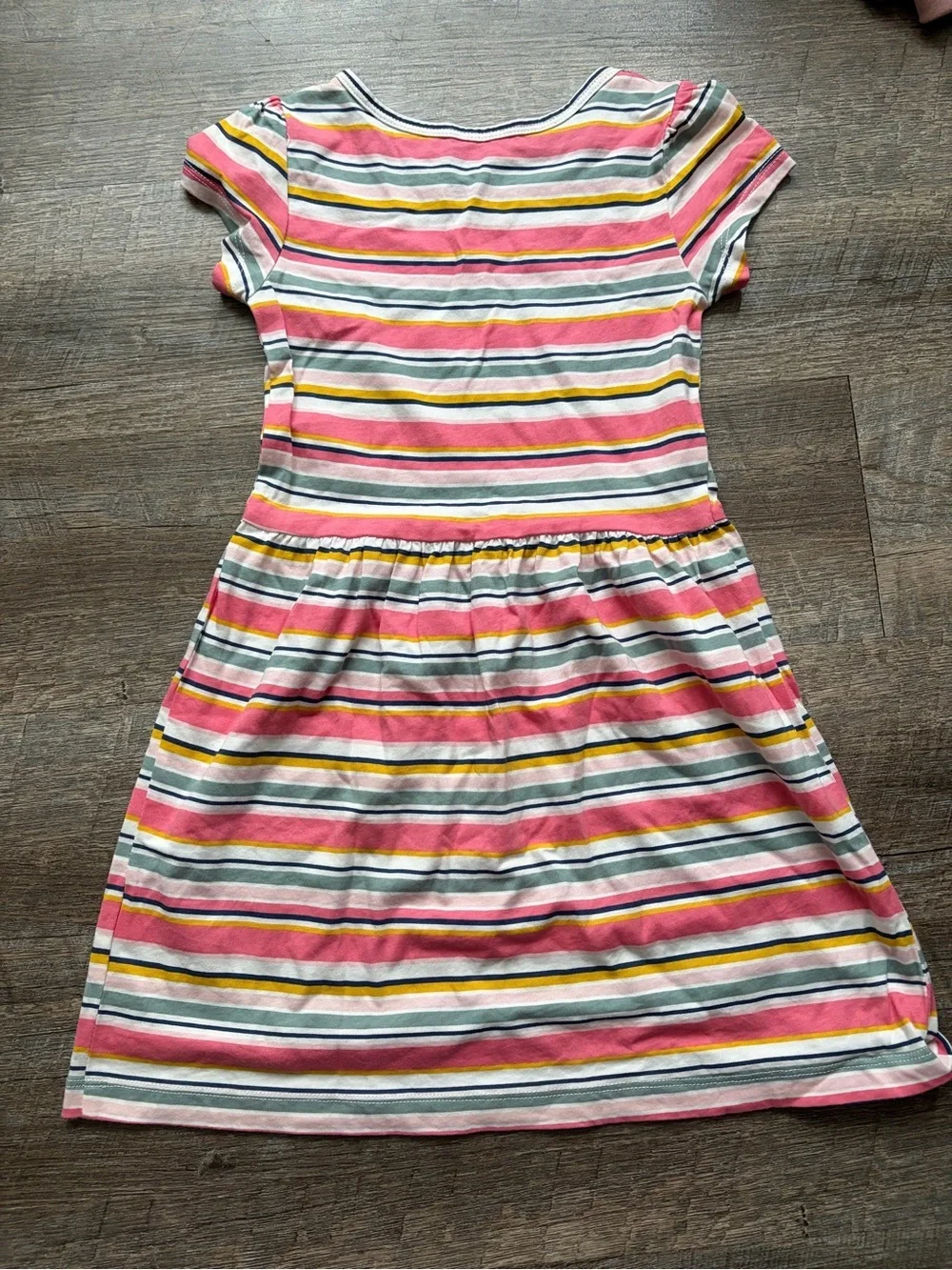 🌸 $10 SALE 🌸 Carter's Pink Striped Girls' Short Sleeve Dress
